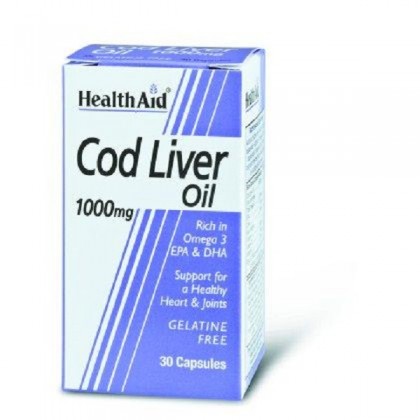 HEALTH AID Cod Liver Oil 1000mg 30 Κάψουλες
